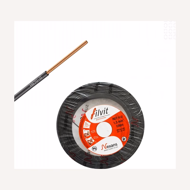Câble U500 rigide 1.5MM noir TUM — Visuel indicatif