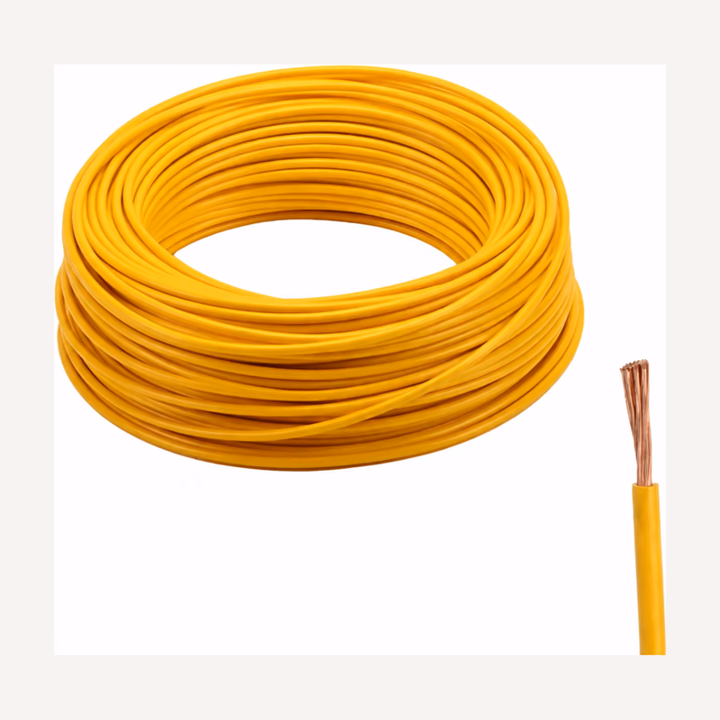 Câble U500 rigide 1.5MM jaune — Visuel indicatif